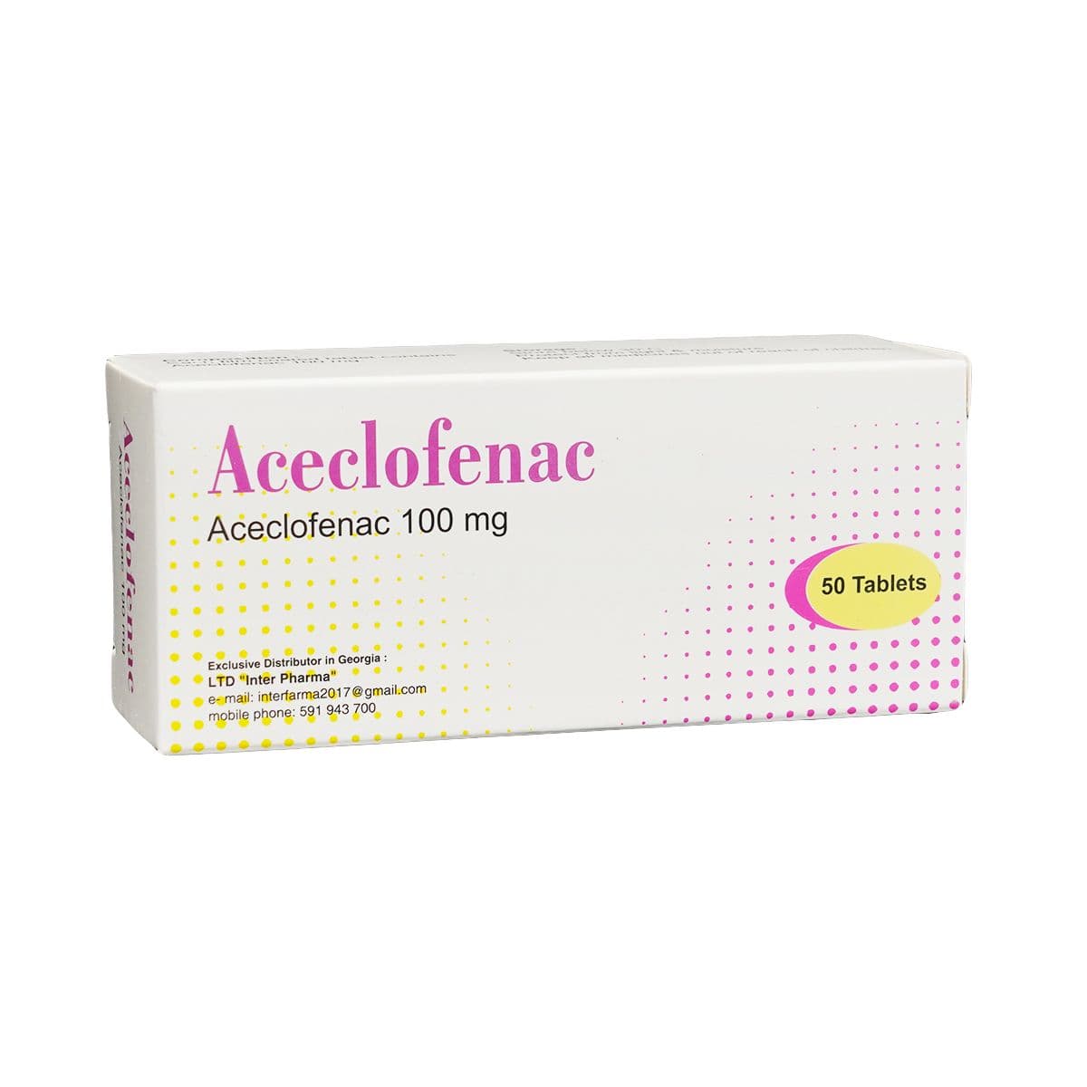 აცეკლოფენაკი 100მგ 50 ტაბლეტი
