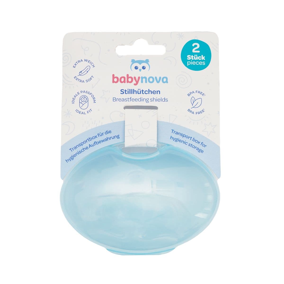 მკერდის დამცავი სილიკონი 39302 ბეიბი ნოვა - Baby Nova