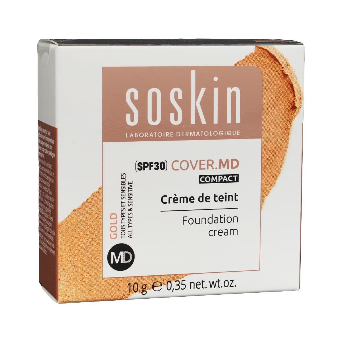 კრემ-პუდრი SPF30 ოქროსფერი 5244 სოსკინი - Soskin