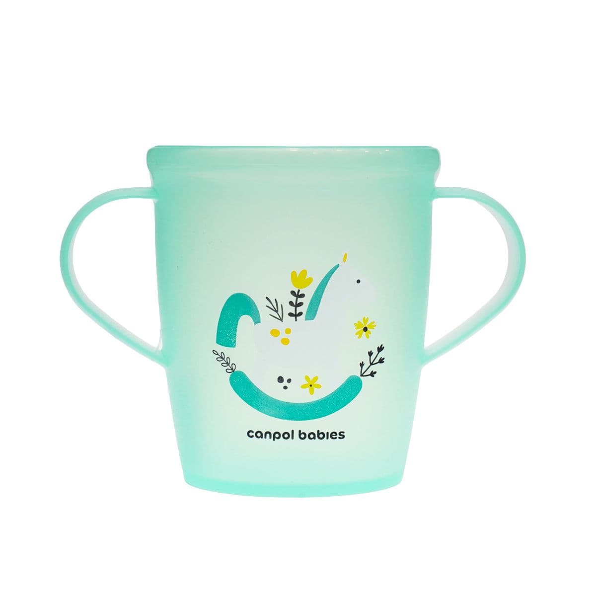 ჭიქა სახელურით მწვანე 250 მლ 3345 კანპოლი - Canpol