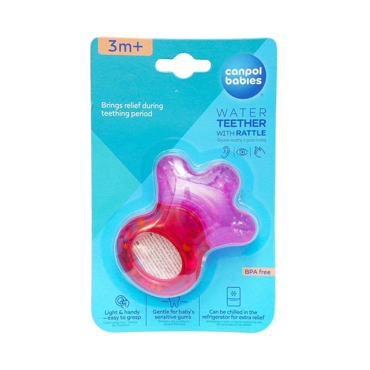 ღრძილების მასაჟორი თათი ვარდისფერი 4956 კანპოლი - Canpol