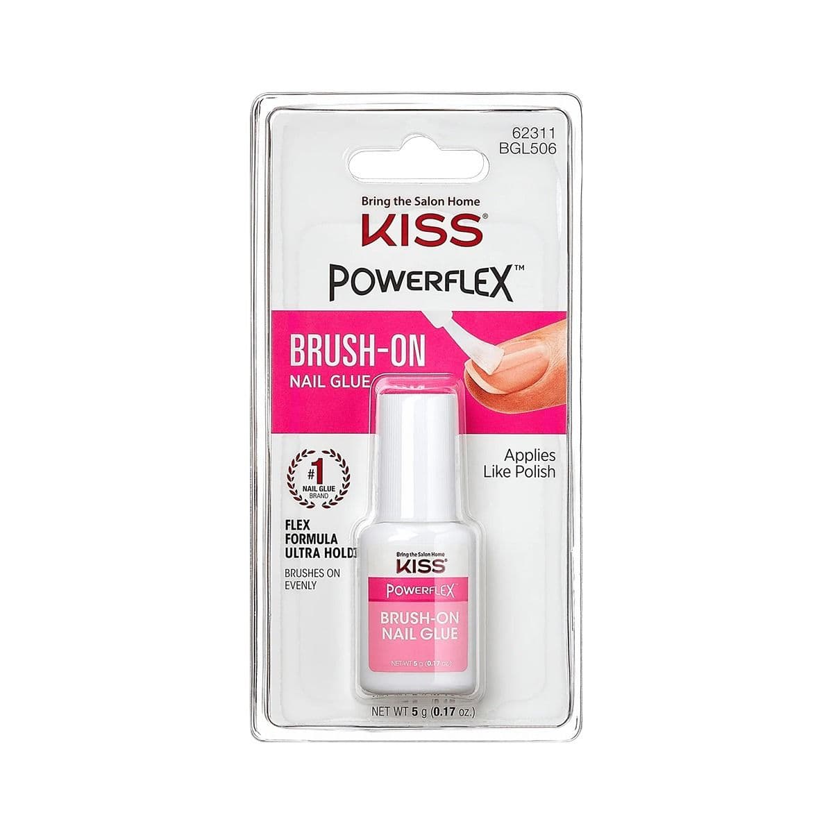 ხელოვნური ფრჩხილების წებო brush-on 9917 ქისი - Kiss