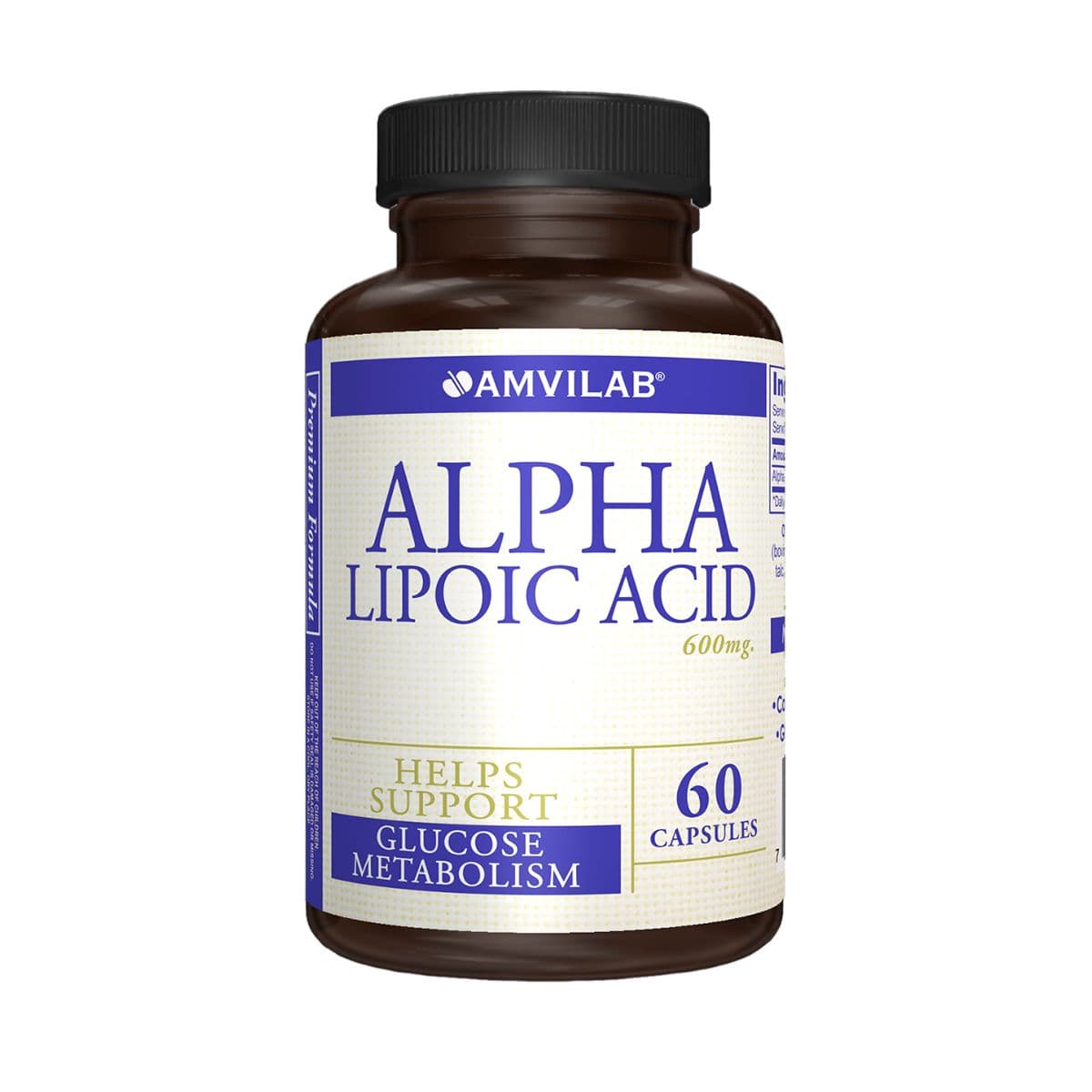ალფა ლიპოის მჟავა 600მგ 60 კაფსულა ამვილაბი - Amvilab