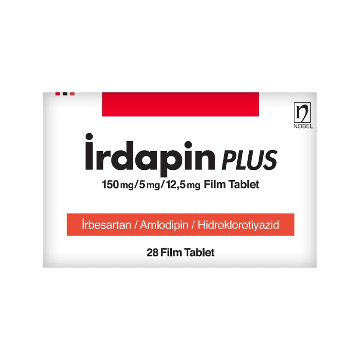 ირდაპინ პლუსი - Irdapin Plus 150/5/12.5მგ 28 ტაბლეტი