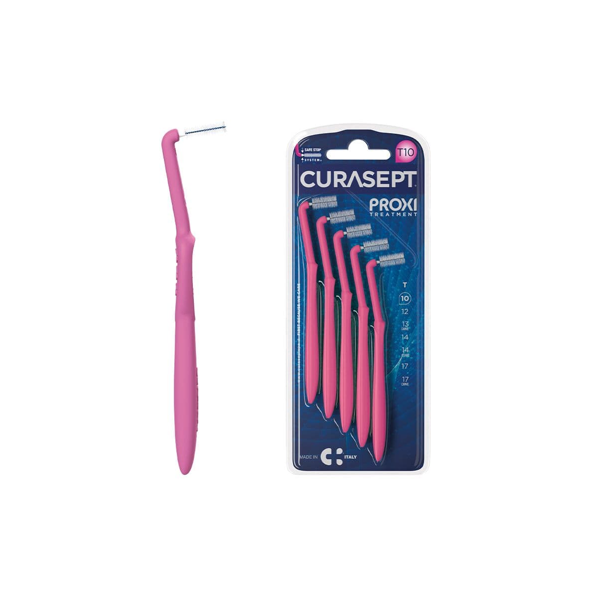 კბილთაშუა ჯაგრისი T10 Fuchsia მოხრილი 1660 კურასეპტი - Curasept