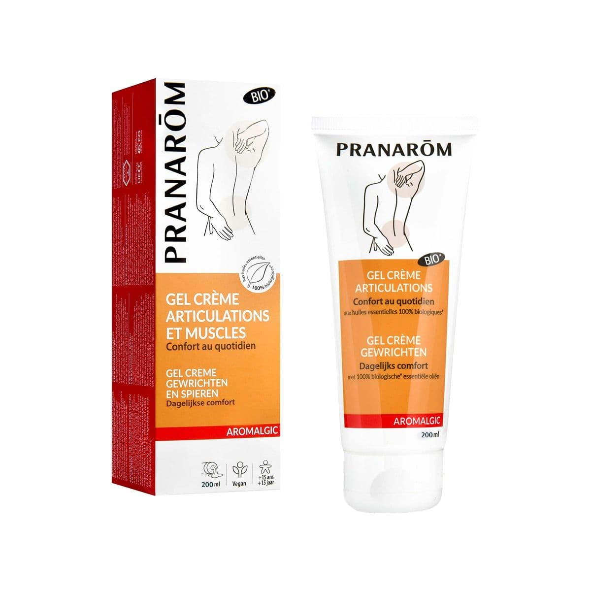 კუნთების და სახსრების კრემ-გელი 200მლ პრანარომი - Pranarom