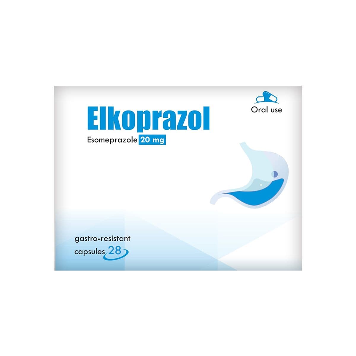 ელკოპრაზოლი - Elkorapazol 20 მგ 28 კაფსულა 