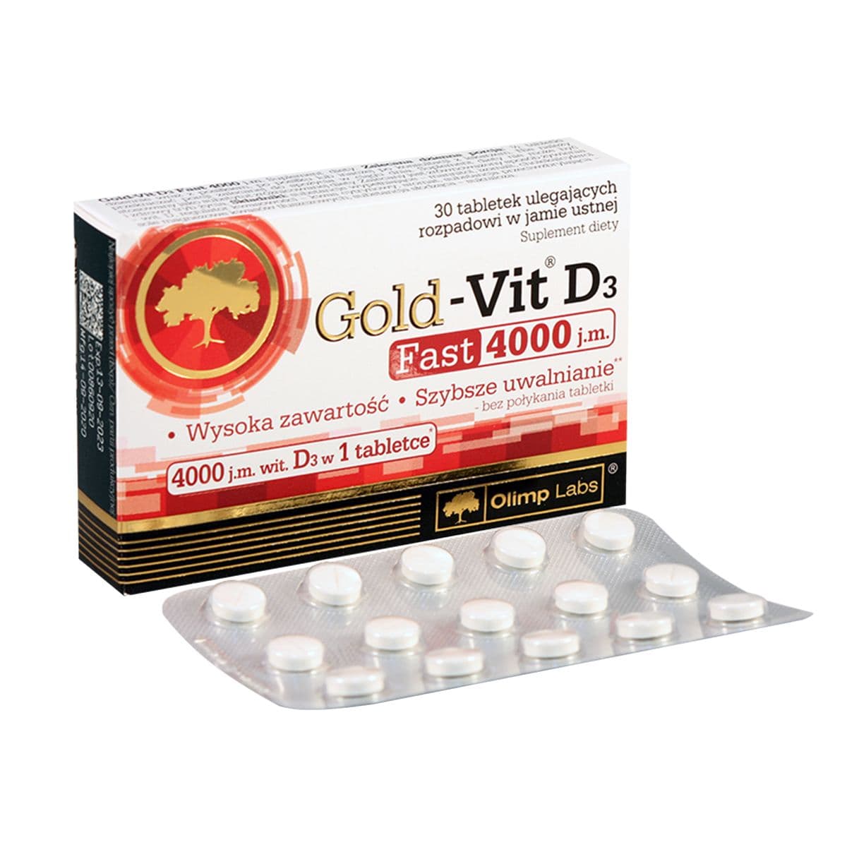 გოლდ ვიტამინი D3 - Gold-vit D3 4000სე 30 ტაბლეტი