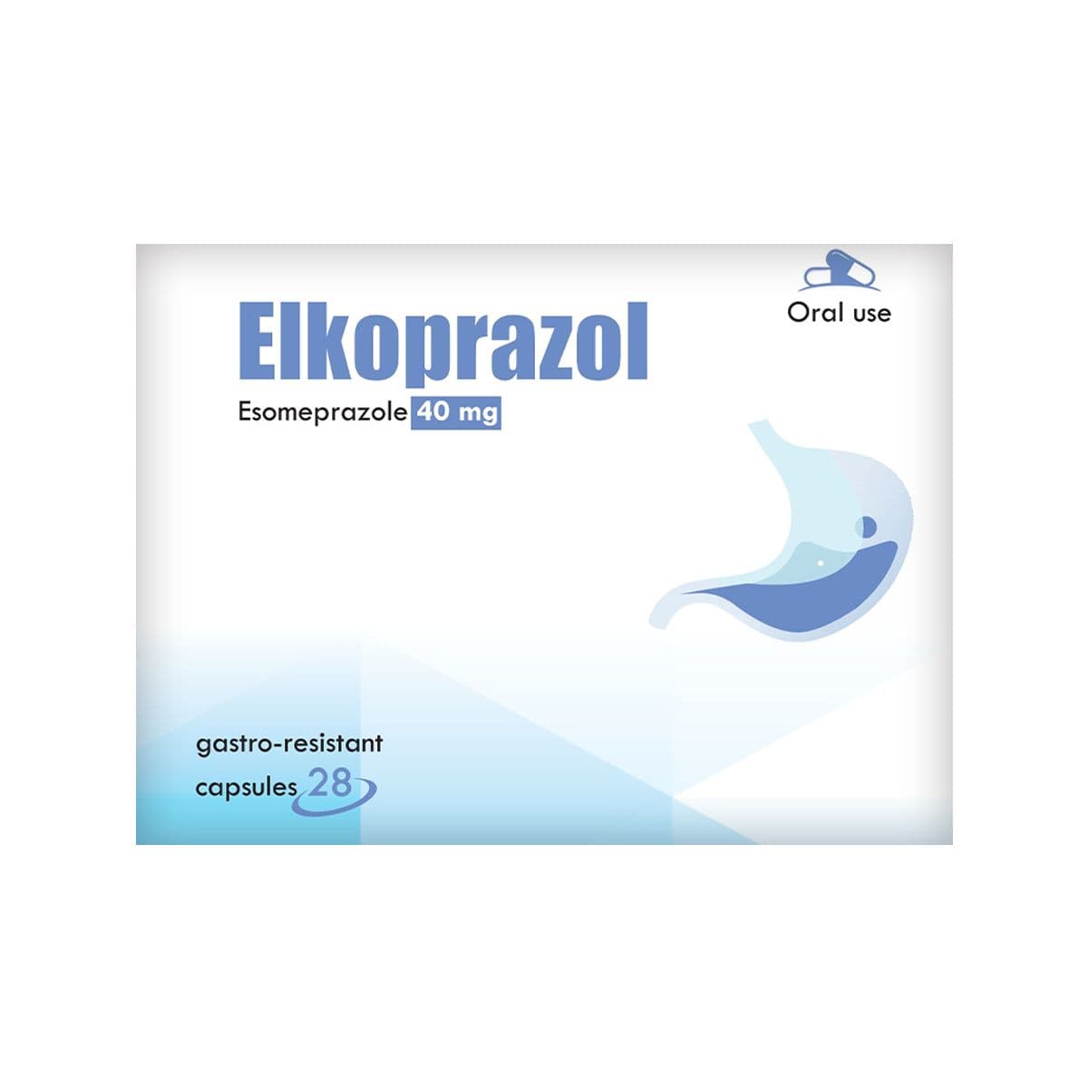 ელკოპრაზოლი - Elkorapazol 40 მგ 28 კაფსულა 