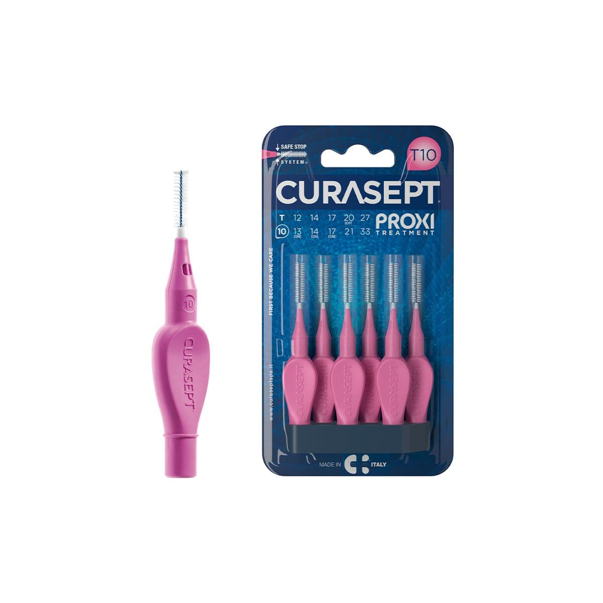 კბილთაშუა ჯაგრისი T10 Fuchsia 2827 კურასეპტი - Curasept