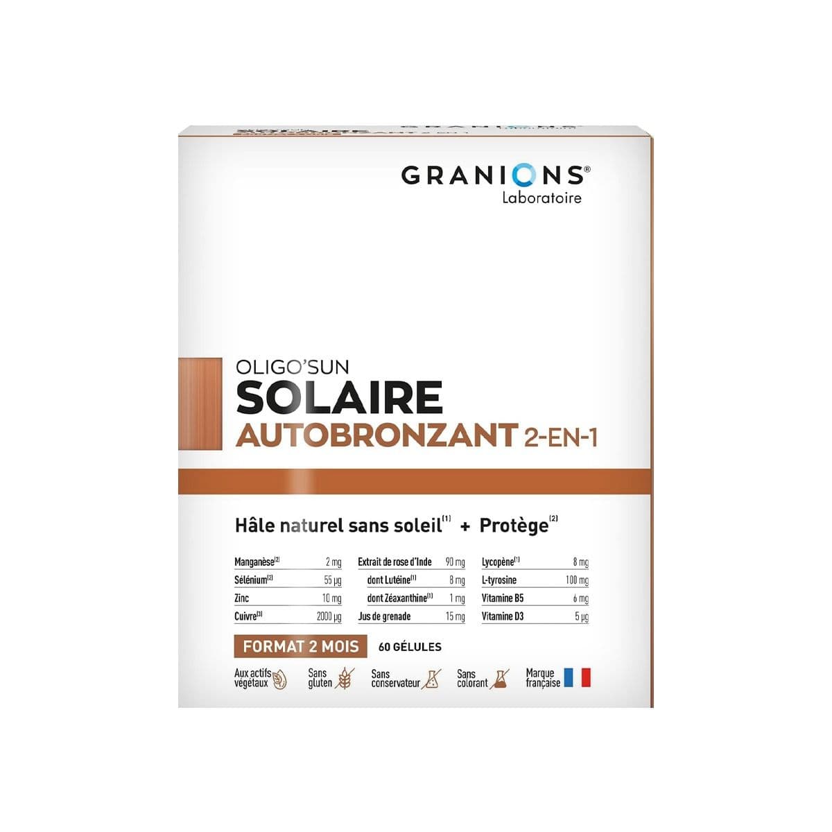 ავტორუჯი Oligo Sun 2In1 60 კაფსულა გრანიო - Granions