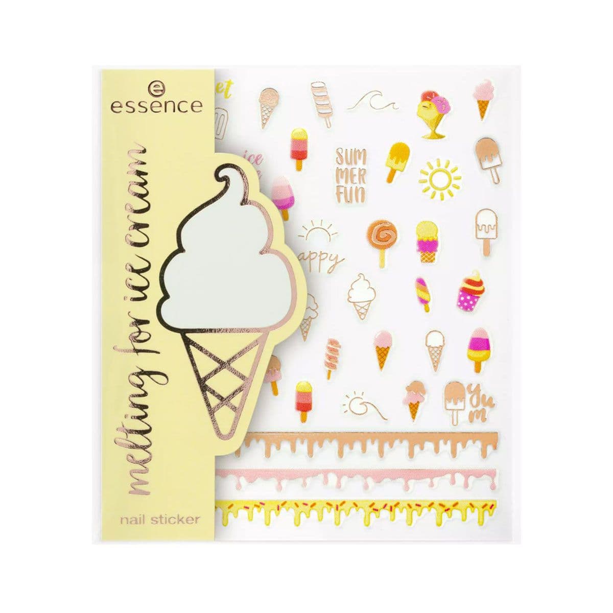 ფრჩხილის სტიკერები Ice Cream 01 1050 ესენსი - Essence
