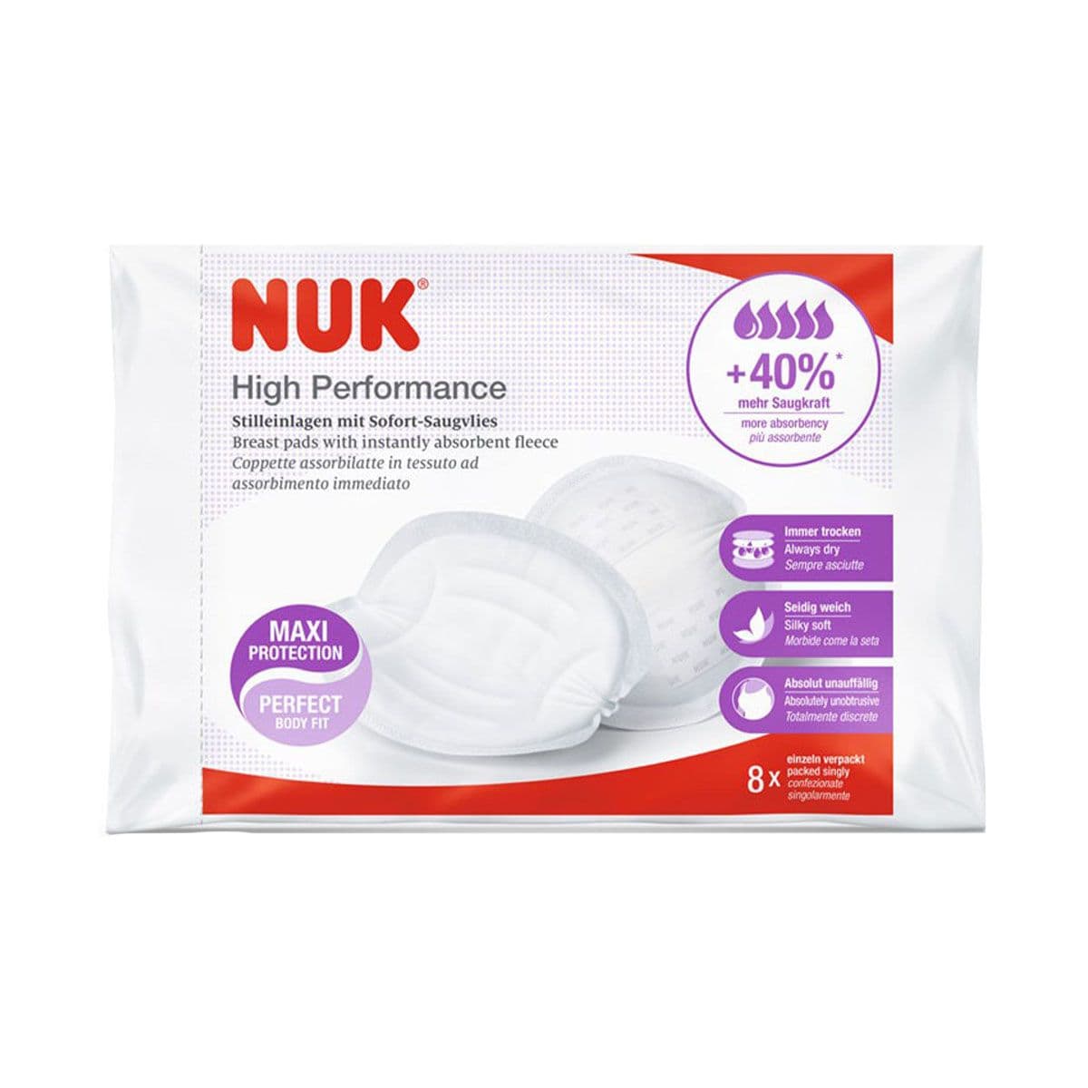 მკერდის საფენი 8 ცალი 4939 ნუკი - Nuk