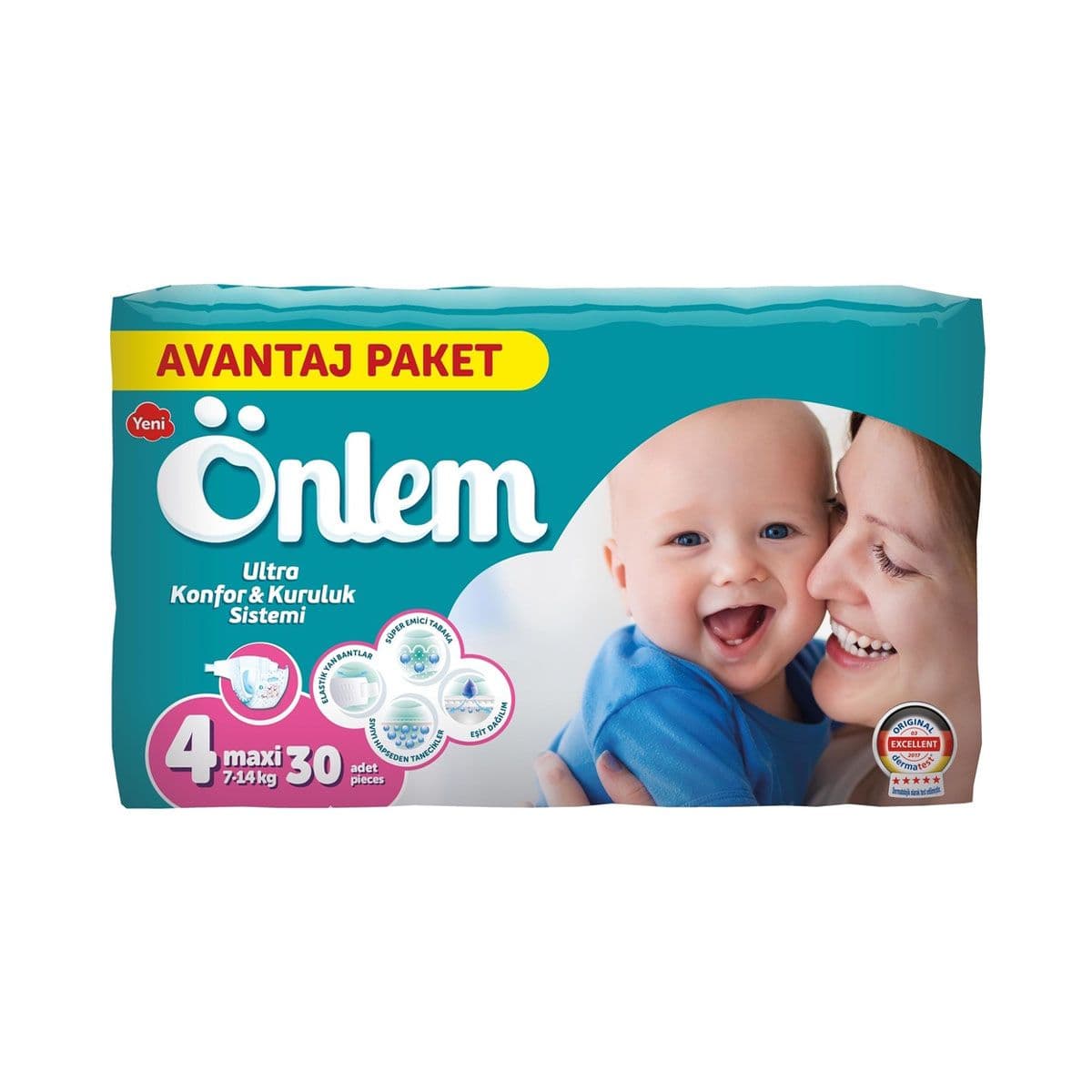 ბავშვის საფენები 7-14კგ 30 ცალი 5823 ონლემი - Onlem
