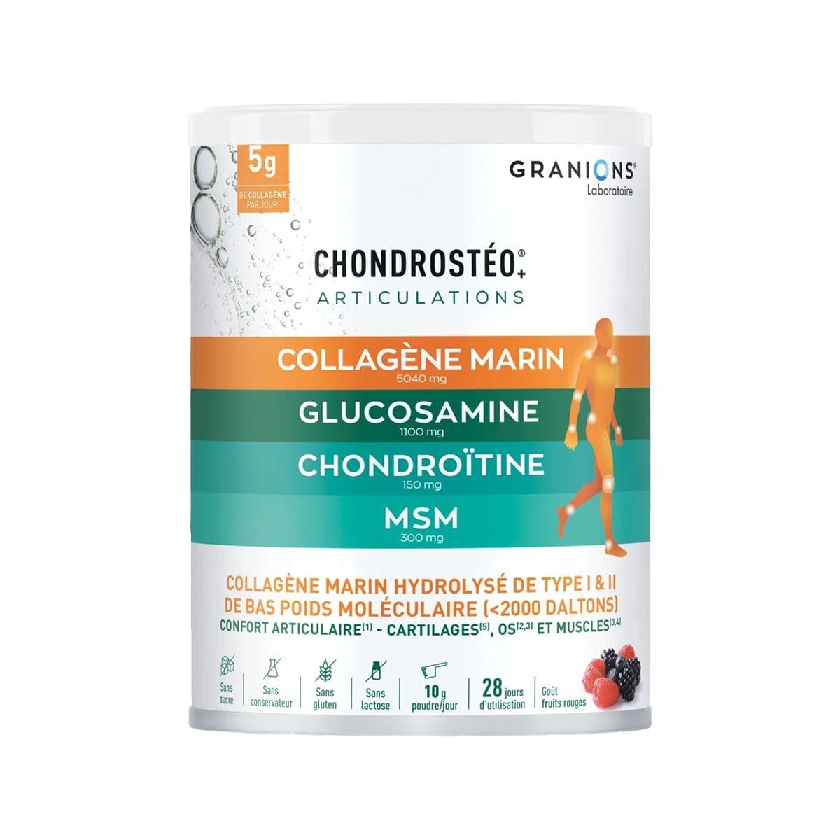 ქონდროსტეო ზღვის კოლაგენი ფხვნილი 280გ გრანიო - Granions