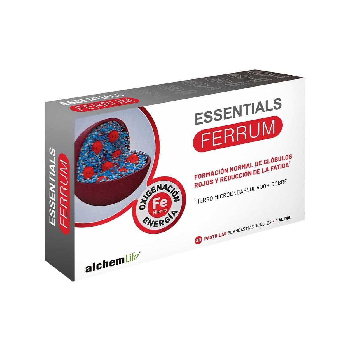 ესენციალ ფერუმი - Essentials ferrum 30 პასტილა