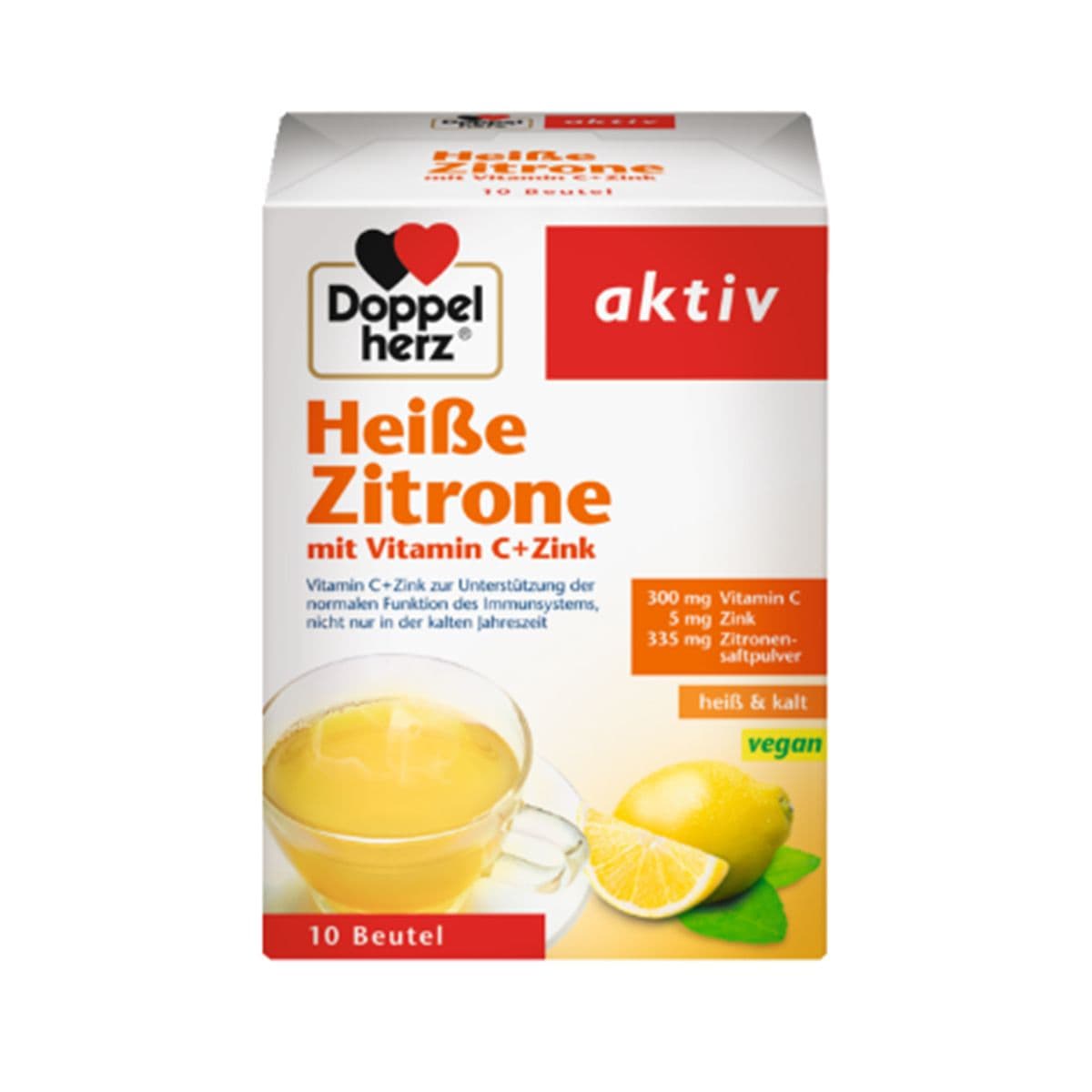 ჩაი ლიმონი ვიტამინი C და Zn 10 საშეტი დოპელჰერცი - Doppelherz