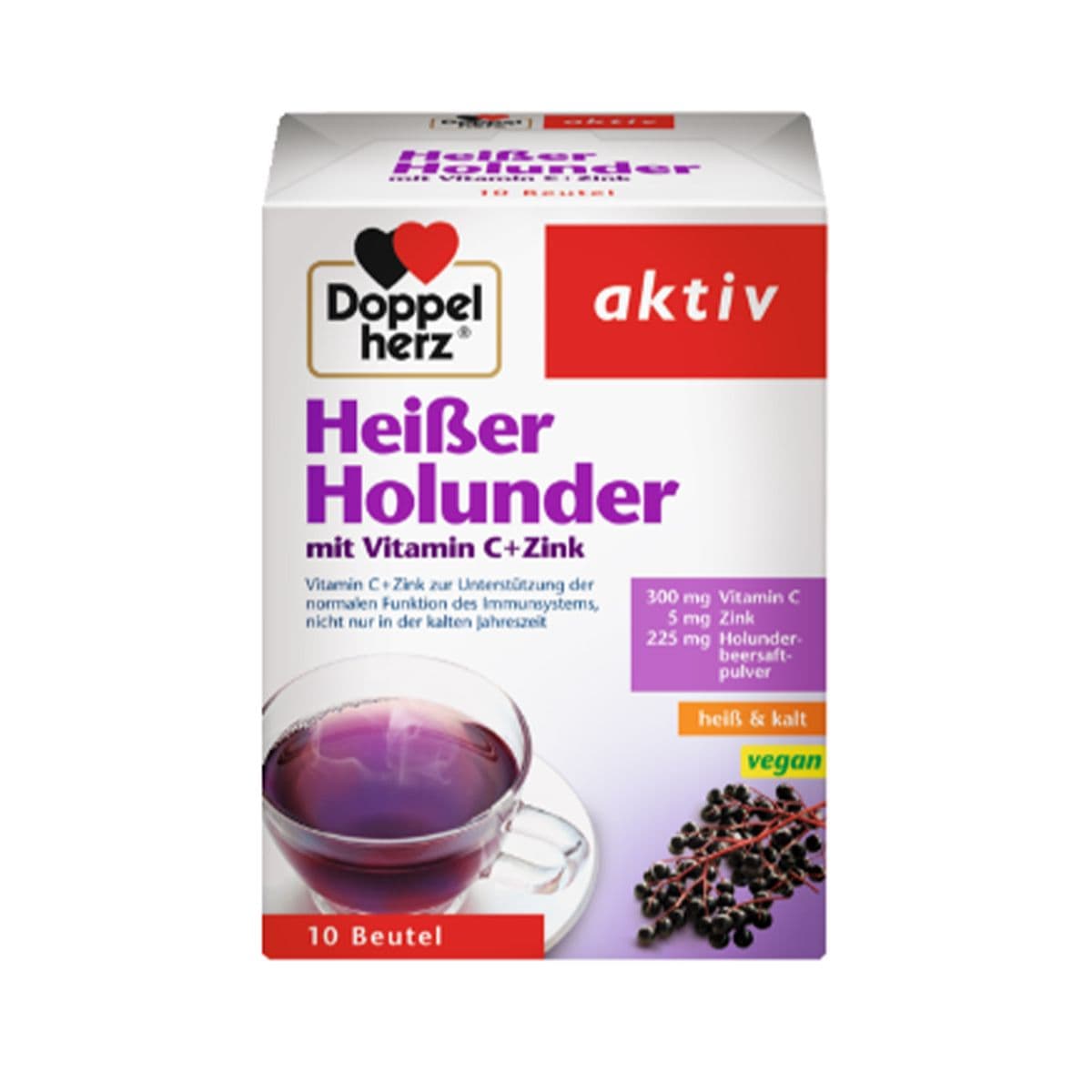 ჩაი დიდგულა ვიტამინი C და Zn 10 პაკეტი დოპელჰერცი - Doppelherz