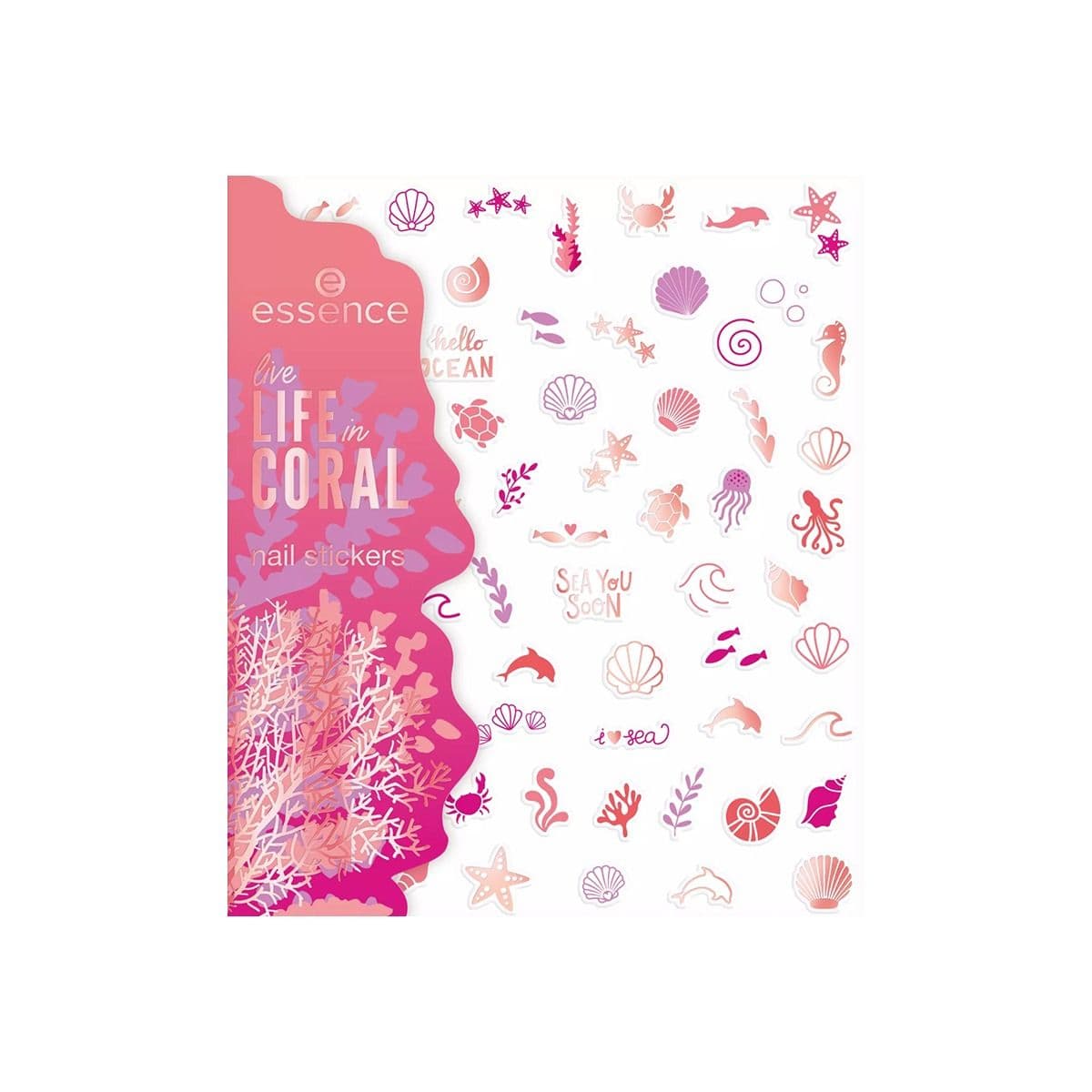 ფრჩხილის სტიკერი Coral 01 6233 ესენსი - Essence