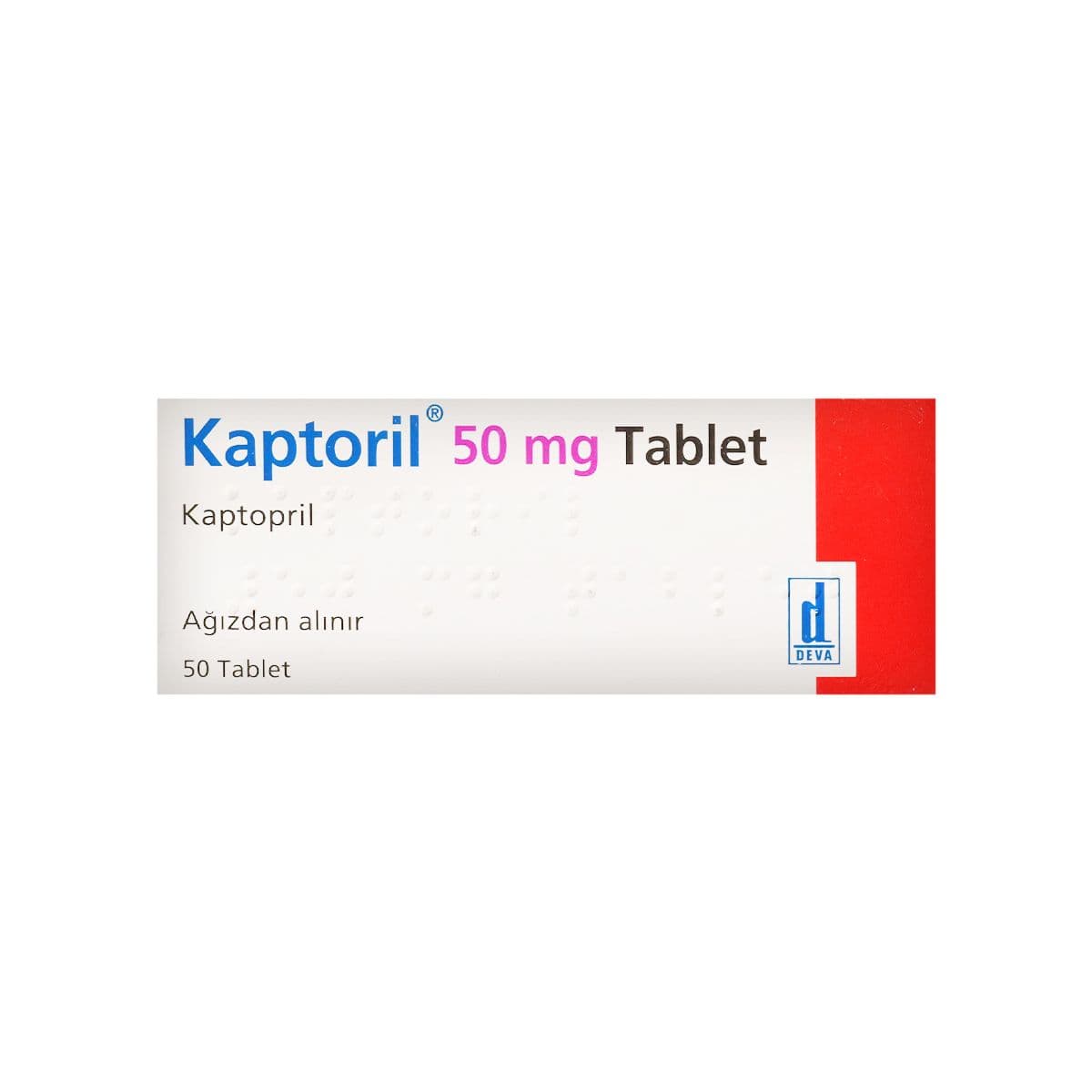 კაპტორილი - Kaptoril 50მგ 50 ტაბლეტი