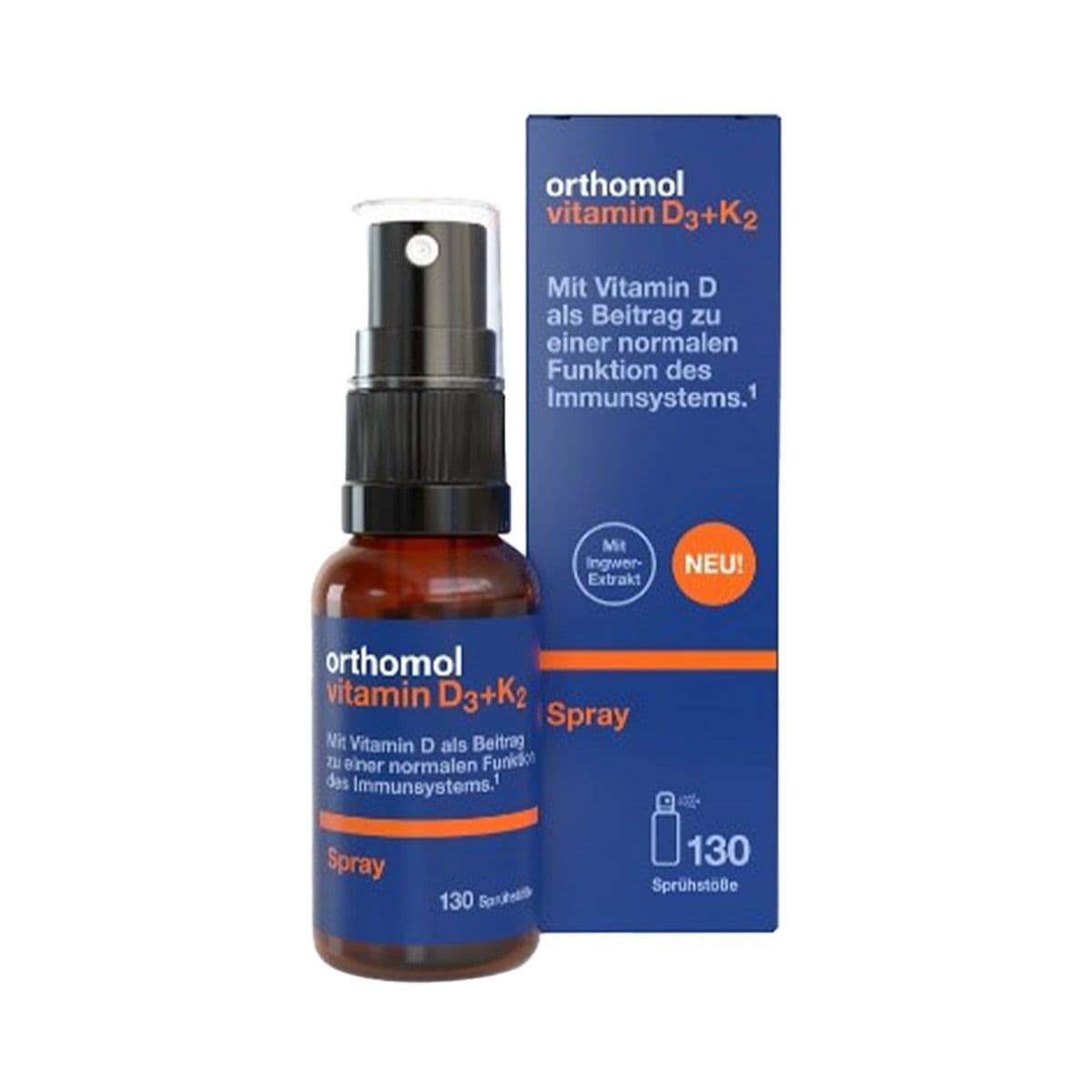 ვიტამინ D3+K2 20მლ სპრეი ორთომოლი - Orthomol 