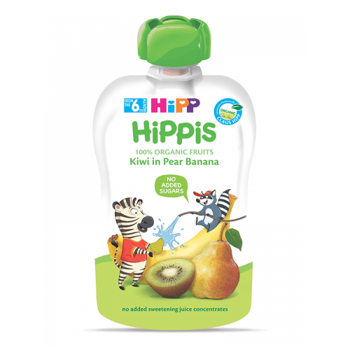 ჰიპი - პაუჩი კივი. მსხალი. ბანანი /6თვ+/ 100გრ