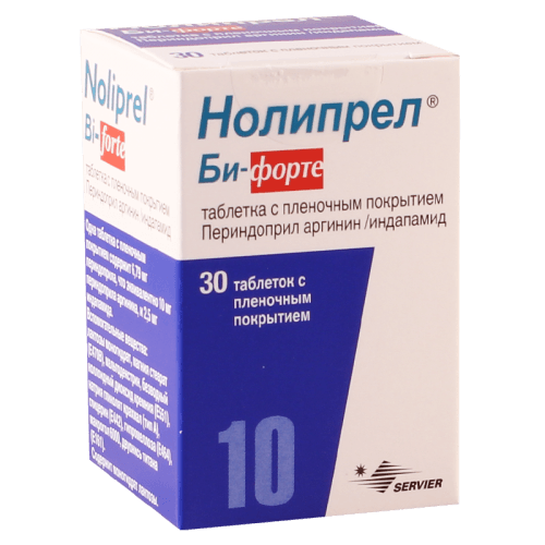 ნოლიპრელი ბი ფორტე ტაბლეტი 10მგ+2.5მგ #30