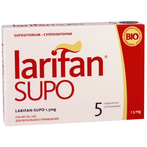 ლარიფანი სუპო სანთელი რექტალური 1.5მგ #5