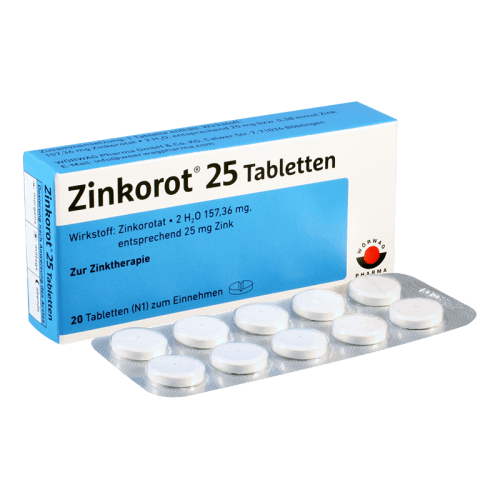 ცინკოროტი ტაბლეტი 25მგ #20