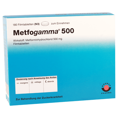 მეტფოგამა ტაბლეტი  500მგ #180