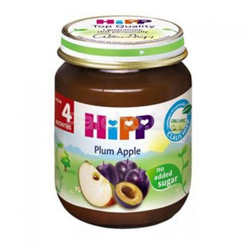 ჰიპი - ხილფაფა ქლიავი და ვაშლით /4თვ+/ 125გრ