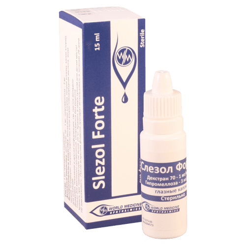 სლეზოლ ფორტე წვეთები თვალის 15მლ ფლაკონი #1