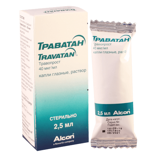 ტრავატანი წვეთები თვალის 40მკგ/1მლ 2.5მლ ფლაკონი #1