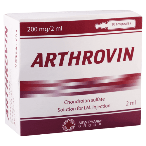 ართროვინი ი/მ ხსნარი საინექციო 100მგ/1მლ 2მლ ამპულა #10