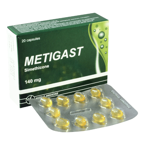 მეტიგასტი კაფსულა 140მგ #20