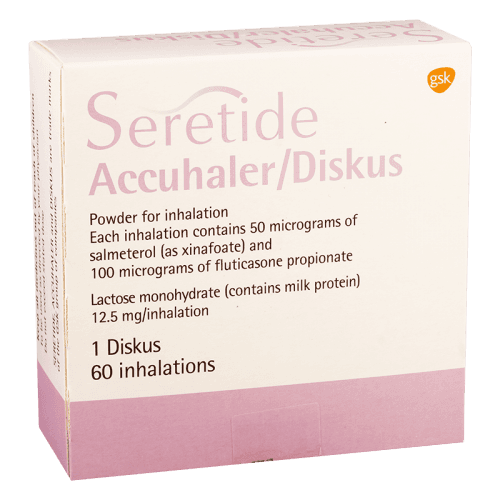 სერეტიდი დისკუსი ფხვნილი საინჰალაციო 50მკგ+100მკგ/1დოზა 60დოზა #1