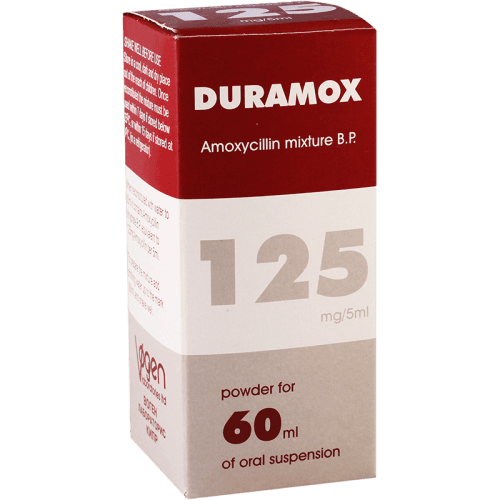 დურამოქსი ფხვნილი სუსპენზიის მოსამზადებლად 125მგ/5მლ 60მლ ფლაკონი #1