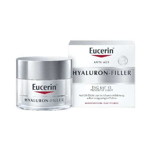 ეუცერინი - ჰიალურონ-ფილერი სახის კრემი 15 SPF ნაოჭების შემავსებელი მშრალი კანი დღის 50მლ