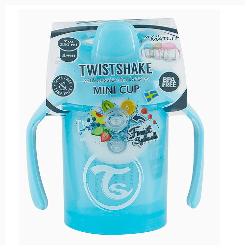 ტვისტშეიკი - ჭიქა მინი ცისფერი /4თვ+/ 230მლ