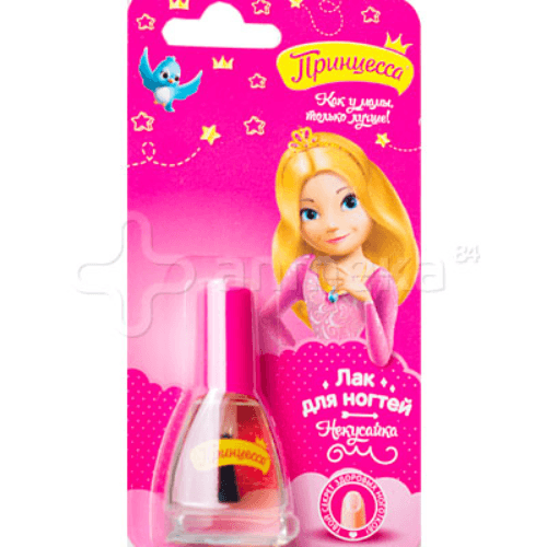 პრინცესა - ფრჩხილის ლაქი ბავშვის 'არ მოიკვნიტო' 6მლ