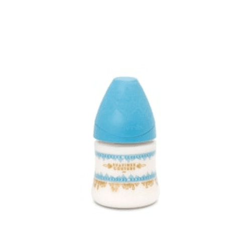 სუავინექსი - ბოთლი პლასტიკის სილიკონის მრგვალთ. საწ. ცისფერი /0თვ+/ 150მლ