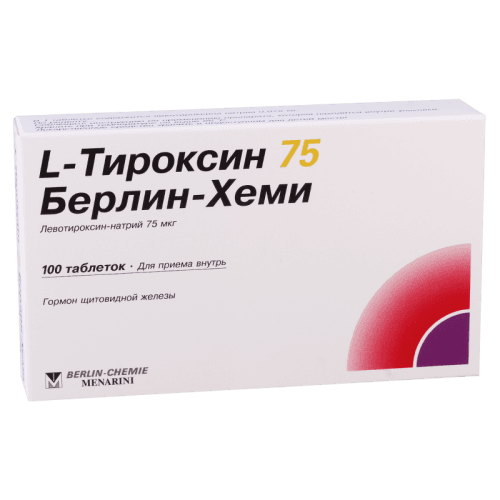 ლ-თიროქსინი ბერლინ-ჰემი ტაბლეტი  75მკგ #100