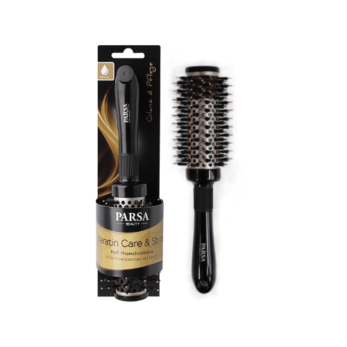 პარსა - სავარცხელი ფენის კერატინიანი თმისთვის შავი 33მმ