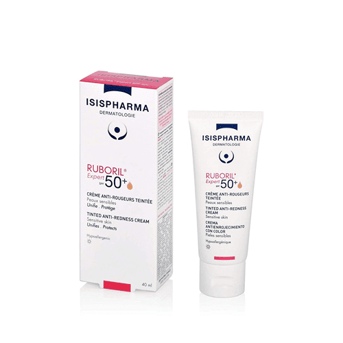 ისისფარმა - რუბორილ ექსპერტ SPF50+ კრემი ტონალური სიწითლე/კუპეროზი/როზაცეა 40მლ