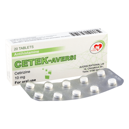 ცეტეკი ტაბლეტი 10მგ #20