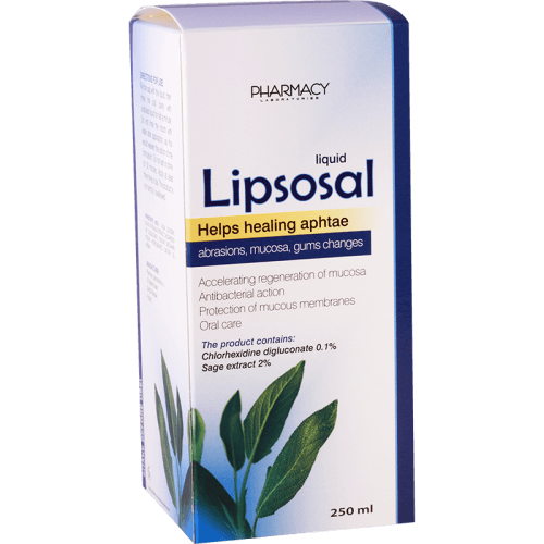 ლიპსოსალი - პირის ღრუს სავლები ხსნარი 250მლ ფლაკონი #1