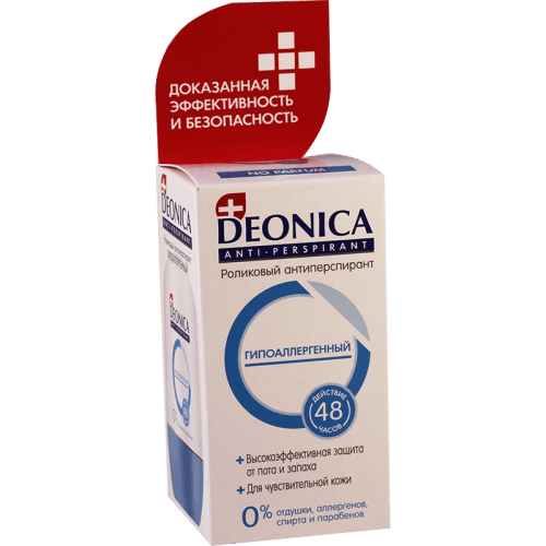 დეონიკა - დეოდორანტი ბურთ ჰიპოალერგიული 50მლ