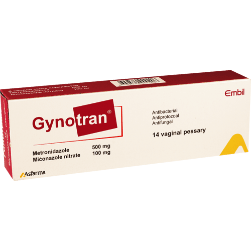 გინოტრანი სანთელი ვაგინალური 500მგ+100მგ #14