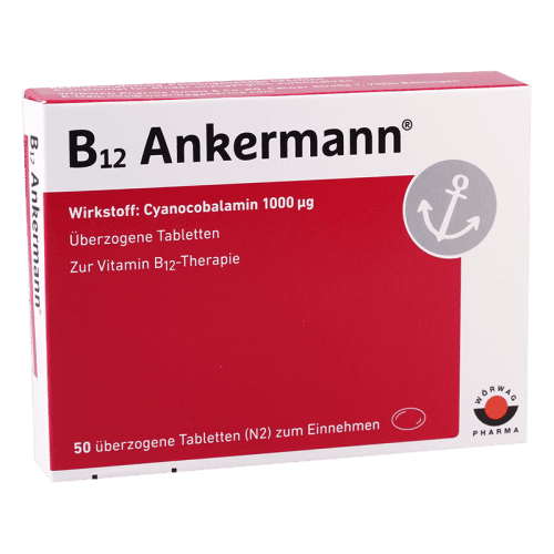 ანკერმანი B-12 ტაბლეტი 1000მკგ #50