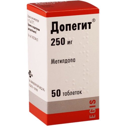 დოპეგიტი ტაბლეტი 250მგ ფლაკონი #50
